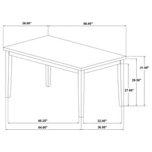 Load image into Gallery viewer, Calloway - Rectangular Dining Table - Brown / White