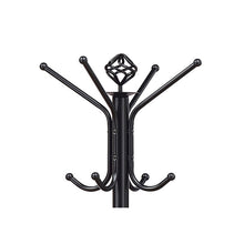 Load image into Gallery viewer, Coat Rack With 3 Tier Hooks For Entryway - Black