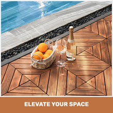 Load image into Gallery viewer, Interlocking Deck Tiles, Diagonal Pattern Outdoor Decking