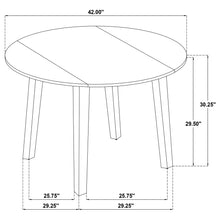 Load image into Gallery viewer, Jackie - 5 Piece Dining Set With Drop Leaf Table And Side Chairs - Dark Coffee