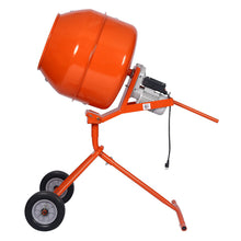 Load image into Gallery viewer, Portable Concrete Mixer With Etl Certificated Copper Motor, Electric Cement Mixer, 5.0 Cu. Ft. - Orange