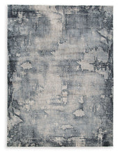 Load image into Gallery viewer, Langrich - 5' x 7' Rug - Blue / Gray / Cream