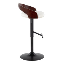 Load image into Gallery viewer, Grotto - Contemporary Adjustable Barstool With Swivel & Straight T Footrest (Set of 2)