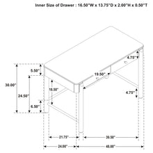 Load image into Gallery viewer, Anser - 2 Drawer Vanity Desk Makeup Table Rounded Design - Black