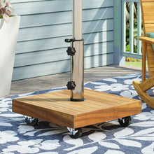 Load image into Gallery viewer, Ralph - Square Umbrella Base - Teak