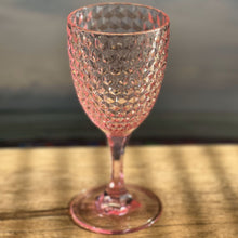 Load image into Gallery viewer, Diamond Cut Plastic Wine Glasses (Set of 4)