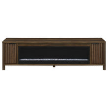 Load image into Gallery viewer, Alamitos - Electric Fireplace TV Stand With Flame Visualizer - Pine Wood