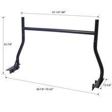 Load image into Gallery viewer, Heavy Duty Extendable Steel Truck Ladder Rack (Set of 2) - Black