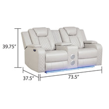 Load image into Gallery viewer, Benz - Power Reclining Loveseat With LED Lighting And Built In USB