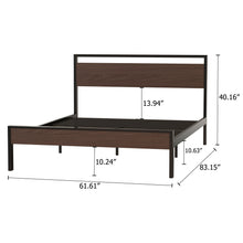 Load image into Gallery viewer, Ceres - Metal Bed With Wood Headboard & Footboard