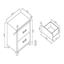 Load image into Gallery viewer, Omoda - Nightstand - White
