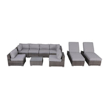 Load image into Gallery viewer, Seating Set With Cushions Handcrafted Wicker Design