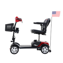 Load image into Gallery viewer, Max Sport - 4 Wheels Outdoor Compact Mobility Scooter With 2 Pieces X 12Ah Lead Acid Battery - Red