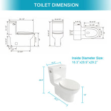 Load image into Gallery viewer, 1 Piece Toilet & Soft Closing Seat - White