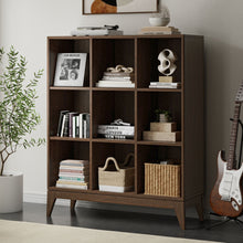 Load image into Gallery viewer, Harper - 9 Cube Storage - Walnut Brown
