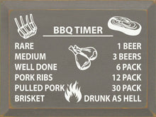 Load image into Gallery viewer, SAWDUST CITY - BBQ TIMER: Rare/1 beer, medium/3 beers, well done/6 pack…