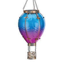 Load image into Gallery viewer, Hot Air Balloon Solar Lantern SM - Blue