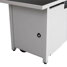 Load image into Gallery viewer, Outdoor Fire Pit Table With Lid - White / Black