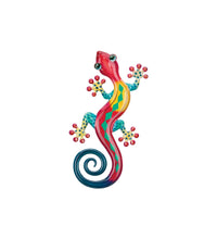 Load image into Gallery viewer, Luster Gecko Wall Decor 8" - Red Green