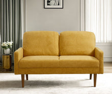 Load image into Gallery viewer, Loveseat Sofa, European Style With Sleek Design, Modern & Vintage Flair, Upholstered 2 Seater Couch