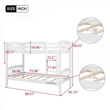 Load image into Gallery viewer, Solid Construction Bunk Bed With Ladder
