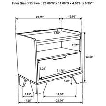 Load image into Gallery viewer, Packard - 1 Drawer Nightstand With LED Lighting And USB Charging - Oak