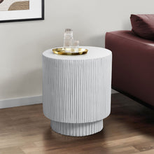 Load image into Gallery viewer, Round Accent Table, Indoor Outdoor - White