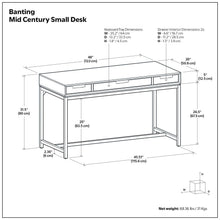 Load image into Gallery viewer, Banting - Small Desk - Walnut Brown