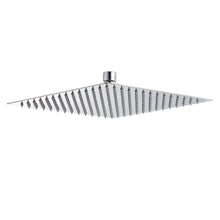 Load image into Gallery viewer, 16" Square Rainfall Shower Head Fixed Wall Mount With Full Body Coverage & Self Cleaning Silicone Nozzles