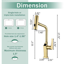 Load image into Gallery viewer, Touchless Kitchen Faucet With LED Display