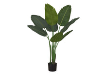Load image into Gallery viewer, 44" Tall, Artificial Plant, Bird Of Paradise Tree, Indoor, Faux, Fake, Floor, Greenery, Potted, Decorative - Green / Black