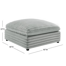 Load image into Gallery viewer, Jenny - Square Ottoman - Gray