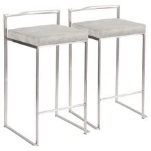 Load image into Gallery viewer, Fuji - Contemporary Elegant Stackable Counter Stool Set