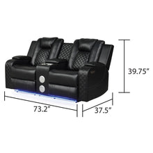 Load image into Gallery viewer, Benz - Power Recliner Set With LED Lighting And USB Charging