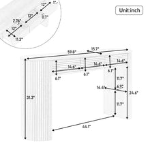 Load image into Gallery viewer, Retro Console Table With Storage, 3 Drawers