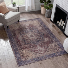 Load image into Gallery viewer, Maval - 6' X 9' Washable Area Rug - Burgundy