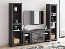 Load image into Gallery viewer, Cayberry - 3-Piece Entertainment Center With Electric Fireplace - Black