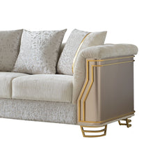Load image into Gallery viewer, Chateau - Loveseat - Cream / Brown