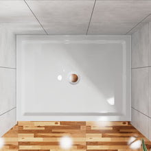 Load image into Gallery viewer, Shower Base Anti Slip Center Drain Single Threshold 32" X 48" - White