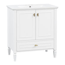 Load image into Gallery viewer, Freestanding Vanity With 1 Drawer & 2 Soft Close Doors With Door Mounted Storage