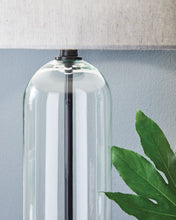 Load image into Gallery viewer, Kerrbrook - Glass Table Lamp - Clear / Black