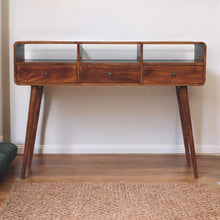 Load image into Gallery viewer, Triple Curved Console Table - Brown