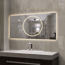 Load image into Gallery viewer, LED Vanity Mirror With Anti Fog & Dimmable Lights, Wall-Mounted - Antique Silver