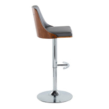 Load image into Gallery viewer, Gianna - Mid Century Modern Adjustable Barstool With Swivel With Rounded T Footrest (Set of 2)