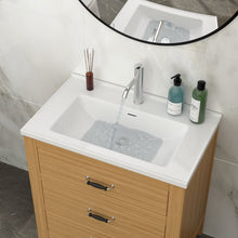 Load image into Gallery viewer, Modern Rectangular Vanity Top With Overflow For Bathroom