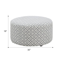 Load image into Gallery viewer, Round Ottoman - Gray