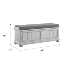 Load image into Gallery viewer, Storage Bench - Gray