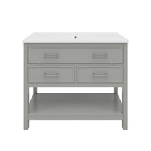Load image into Gallery viewer, Bathroom Vanity With Ceramic Sink, Tip Out Tray & 2 Full Extension Drawers