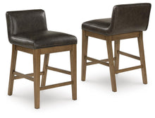 Load image into Gallery viewer, Cabalynn - Upholstered Barstool (Set of 2) - Two-tone Brown