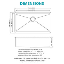 Load image into Gallery viewer, Stainless Steel Undermount Kitchen Sink With Workstation